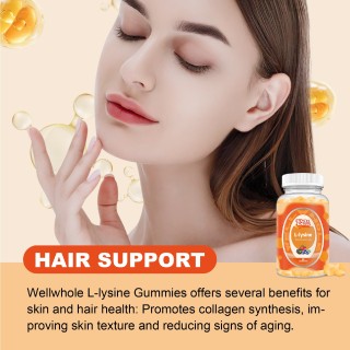 L-Lysine 500mg Supplement  Gummies for for Kids and Adults