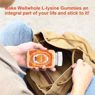 L-Lysine 500mg Supplement  Gummies for for Kids and Adults