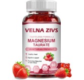 Magnesium Taurate Gummies 1800mg, Magnesium Taurate Supplement, High Absorption Magnesium Taurate chewable for Kid and Adults